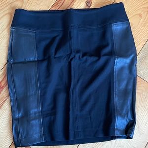 Mexx Pencil Skirt with Leather Details Size 10